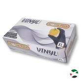 1000 BLACK Disposable Vinyl Gloves Powder Free  1X10PC Per Carton - RoyalPack